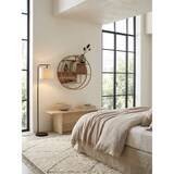 thumbnail of Wandregal Rattan 62x62x17 cm Hängeregal Massivholz / Metall Industrial, Schweberegal Wiener Geflecht Rund Wand, Regal Hängend Offen