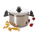 thumbnail of Excelsa Nudelkochtopf 6 Liter Cuoci&Scola Stahl 39x22,5x21,5 cm Silber