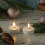 thumbnail of LED Maxi Teelichter Uyuni 2 Stück aufladbar 6cm Timer Außen Feier Tischdeko