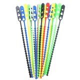 thumbnail of 100x Schnellbinder Blitzbinder Länge 140mm wiederverschließbar rot