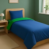 thumbnail of Benetton - Funda Nórdica Reversible 150/210cm con Sábana 100/200+30cm y Funda de Almohada 50/70cm en Verde y Azul