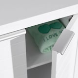 thumbnail of Rebecca Mobili Mobiletto da Bagno Salvaspazio in Legno Bianco a Terra 2 Ante 2 Ripiano Moderno