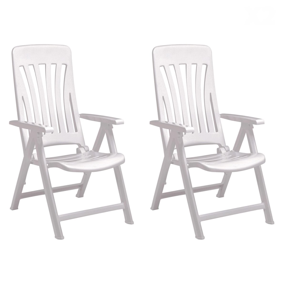 garbar BLANES Fauteuil Multipositions, Extérieur Set 2 Blanc