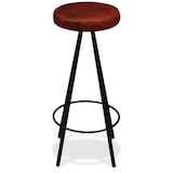 thumbnail of vidaXL Barkrukken 4 st echt leer