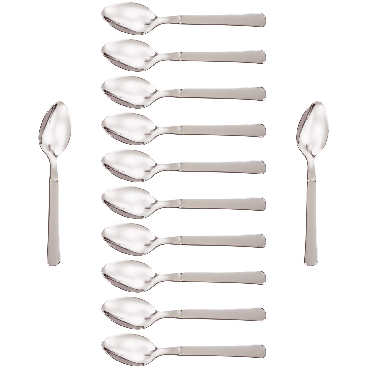Arcos Table Messer - Box 12 Stück Esslöffel - Monoblock aus einem Stück Edelstahl 18/10 und 210 mm - Farbe Silber (12 pcs)