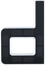 thumbnail of Paulmann Solar LED Hausnummernleuchte inkl. wechselbarer Akku Buchstabe D IP44 3000K 6lm Schwarz 94653