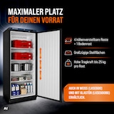 thumbnail of GastroHero Lagerkühlschrank ECO 600 Schwarz 562 Liter Umluftkühlung 0 bis +8 °C automatische Abtauung Gewerbe Kühlschrank
