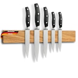 thumbnail of DELUKE® Magnetleiste Messer aus Eichenholz KYLO [STARKER MAGNET] - 40cm Breite | Messerhalter magnetisch Holz Küchenmesser Organizer