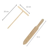 thumbnail of Juego de 2 utensilios de madera para panqueques Fackelmann Wood Edition