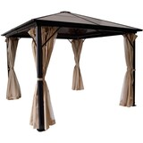 thumbnail of XXL Luxus Pavillon 3x4 m Alu Gartenpavillon Gartenzelt Hardtop inkl. Seitenteile