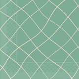 thumbnail of Recycled Tissue Serviette Louis Waves in Eukalyptus, 33 x 33 cm, 100 Stück - Mank