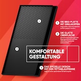 thumbnail of Grillplatte Aufsatz eckig 45x24, antihaftbeschichtete Grillpfanne, BBQ Zubehör universal