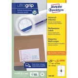 thumbnail of AVERY Zweckform ultragrip Universaletiketten 3483-200 Selbsthaftend DIN A4 Weiß 105 x 148 mm 220 Blatt à 4 Etiketten