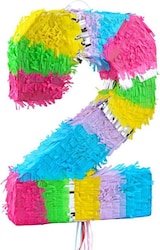 thumbnail of Pinata Zahl 2 bunt pastell