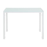 thumbnail of Helloshop26 - Conjunto de mesa e 4 cadeiras mesa de jantar com 4 cadeiras metal madeira plástico 105 cm x 60 cm x 75 cm vidro 03_0006940