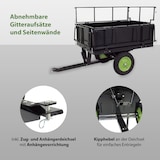 thumbnail of Rasentraktor Anhänger Kippanhänger 300 kg kippbar mit Kupplung