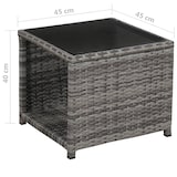 thumbnail of vidaXL 3-tlg. Bistro-Set mit Auflagen Poly Rattan Grau