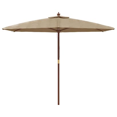 Parasol Vida Hout Wit 300 x 300 cm