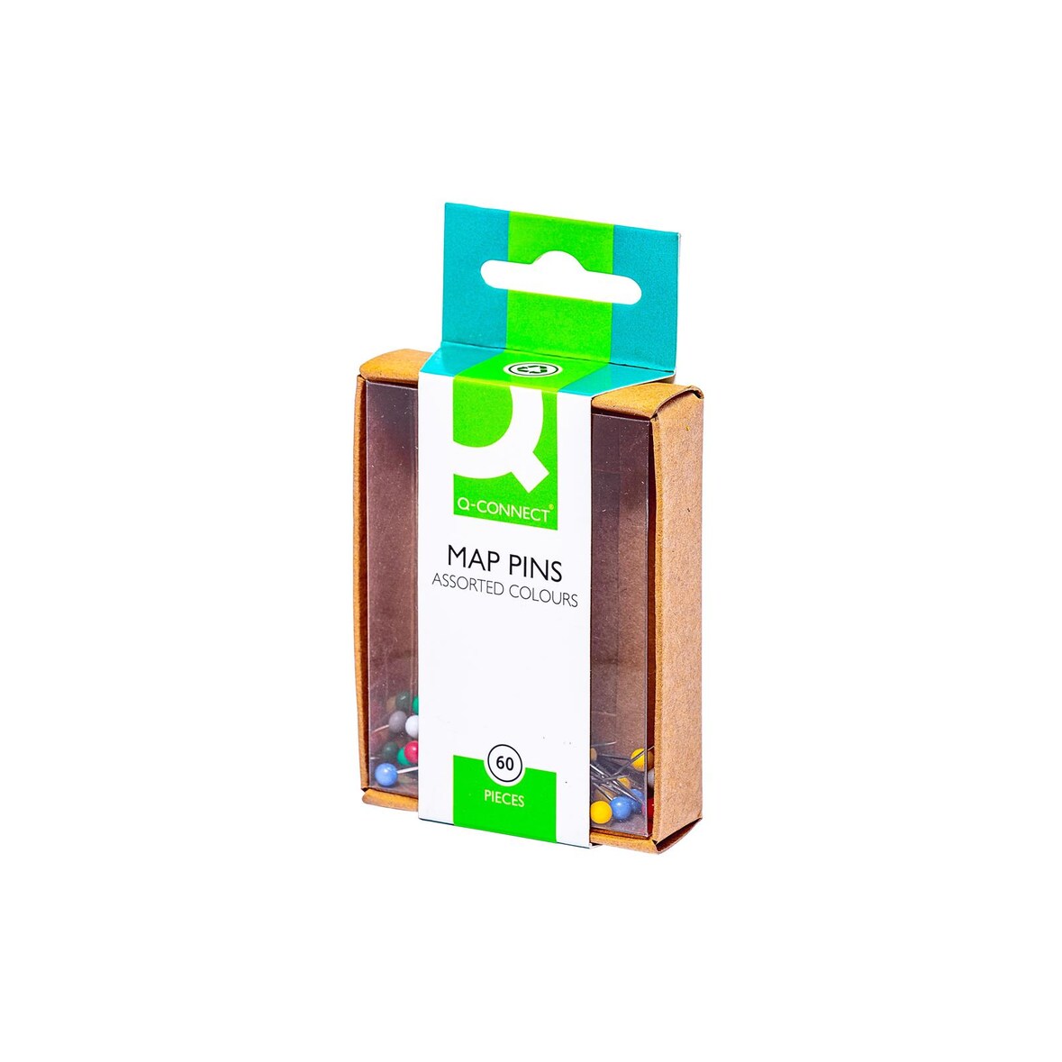 Q-Connect® KF02030 Markiernadeln - Ø 4 mm, 60 Stück sortiert