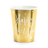 thumbnail of 6 Becher Silvester gold `Happy New Year`