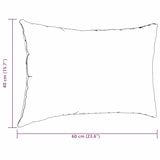 thumbnail of vidaXL Sofakissen 2 pcs Dunkelgrau 60 x 40 cm Stoff