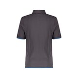 thumbnail of DASSY® Orbital Poloshirt, D-FX Flex, 97% Baumwolle Piqué, Strickkragen, Firmenveredelung, Art. 710011 anthrazitgrau/azurblau XS