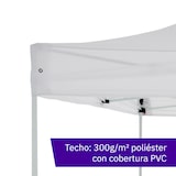 thumbnail of Carpa Cenador Plegable Profesional 3x6m Negra | Estructura Acero Reforzado 32x32x1 mm | Resistente para Exterior y Eventos
