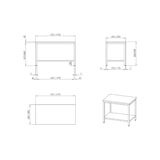 thumbnail of vaiotec TOPLINE 600 werktafel, onderblad, zonder opstaande rand, WD 600 x 600 x 850 mm