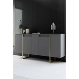 thumbnail of Dmora Credenza Dgarzitt, Buffet da soggiorno, Madia da salotto, Dispensa da cucina, 160x35h80 cm, Noce e Oro