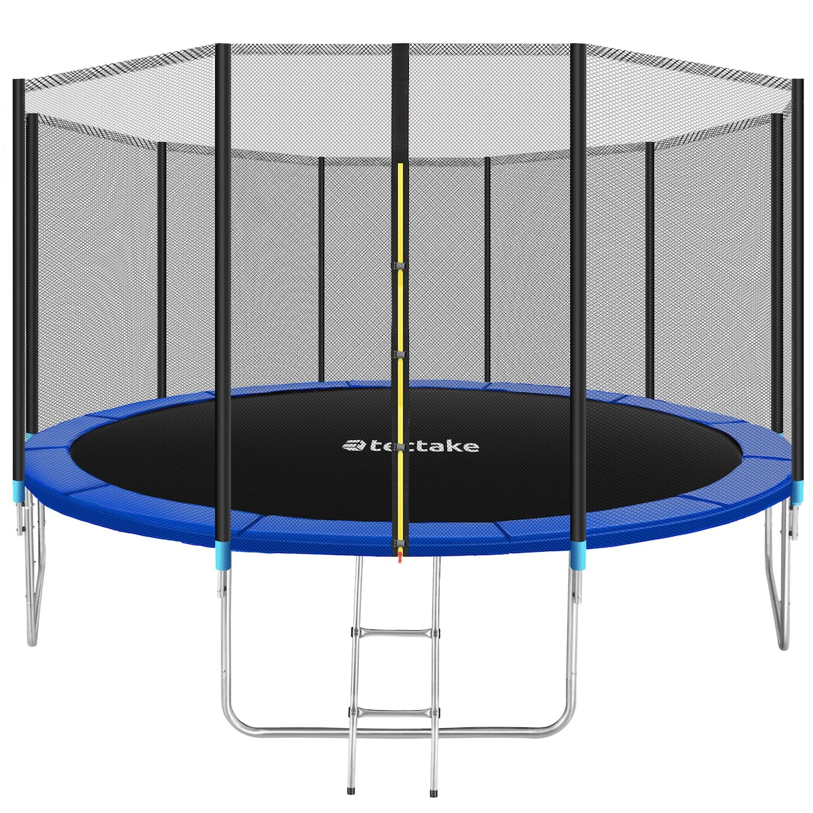 tectake Trampoline modèle B  Noir/Bleu