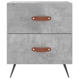 thumbnail of Tables de chevet 2pcs gris béton 40x35x47,5cm bois d’ingénierie – Modèle Ordre