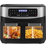 thumbnail of Heißluftfritteuse 2 kammern Airfryer 12L | 2600W Heissluftfriteuse XXL mit Sichtfenster | Friteuse ohne Öl mit Digitalem Display, 10 Programmen