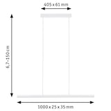 thumbnail of Paulmann LED-hanglamp Lento   2700K 1800lm 42W Wit dimbaar 79901