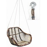 thumbnail of Hängesessel Hängestuhl Hängesitz Hängeschaukel Rattan Braun 66x65x49cm 300159