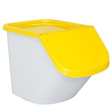 thumbnail of Zutatenspender, 40 Liter, LxBxH 610 x 430 x 450 mm, Behälter weiß, Deckel gelb, PP