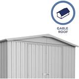 thumbnail of Abrigo Fraser 10,9 m² (3,10x3,76x2,06) – Metal Galvanizado – Montagem por Clipe – Resistente a Raios UV – Estrutura Reforçada