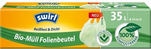 Swirl Müllbeutel 35 L  Transparent 6 Stück
