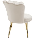 thumbnail of tectake Fauteuil rembourrage épais revêtement en velours crème/or - 405916