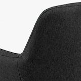 thumbnail of Lira Barhocker in dunkelgrau und schwarz pulverbeschichteten Gestell. 2er Set