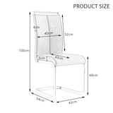 thumbnail of Merax Freischwinger (4 St), 4er Set Esszimmerstuhl Kunstleder Polsterstuhl Schwingstühle, Schwarz | Silber