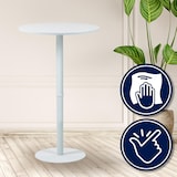 thumbnail of Statafel Hereford rond wit/wit/75 cm