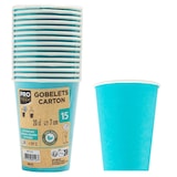 thumbnail of Pronappe 89116I 20x 15 Pappbecher, 20 cl - Türkis