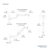 thumbnail of Ergotron LX Monitorhalterung für 2 Monitore mit C-Klemme (45-610-224), schwarz