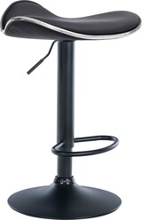 thumbnail of Décoshop26 - Barhocker x1 ergonomischer Sitz aus schwarzem PVC schwarzes Metallgestell in Trompetenform 10_0005383