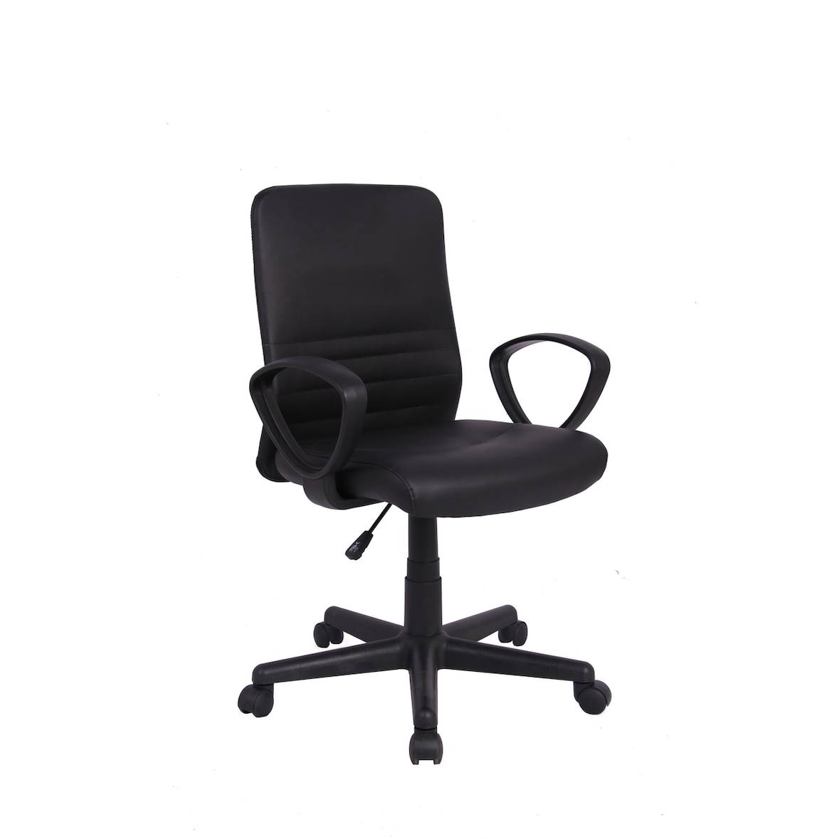 Directiestoel NN H8522L, kunststof, in zithoogte verstelbaar, zwart