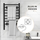thumbnail of HOMCOM Scaldasalviette Bagno Elettrico 150W con 8 Barre Timer 2-4 Ore