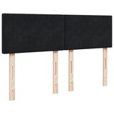 thumbnail of vidaXL Boxspringbett mit Matratze Schwarz 160x200 cm Samt