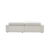 thumbnail of KAWOLA Sofa RENO Ecksofa Feincord weiß mit motorischem Sitzvorzug Longchair links