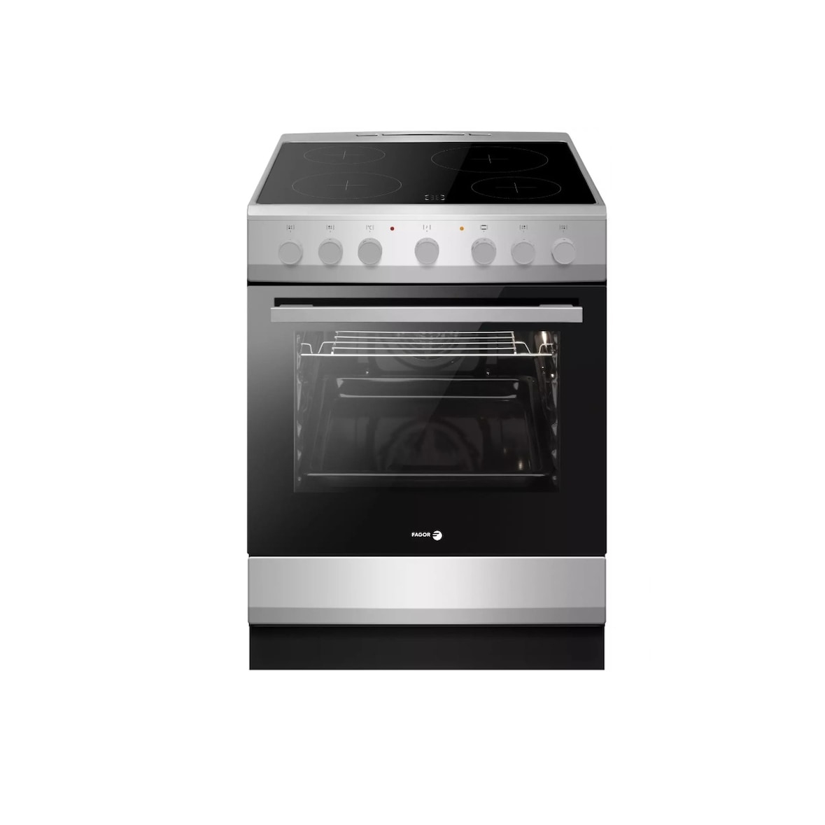 FAGOR cuisinière vitrocéramique 62l 4 feux silver FACV3004S