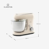 thumbnail of Klarstein Bella Pico 2G Küchenmaschine 1300W 1,7PS 6 Stufen 5 Liter Vintage-Creme